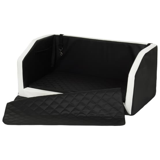 Hundsäng Transport - Karo - 90x55 Cm - Svart/Vit