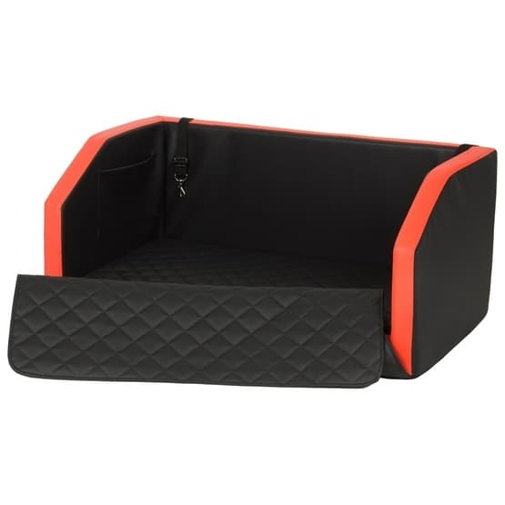 Hundeseng Transport - Ternet - 90x55 Cm - Sort/Rød