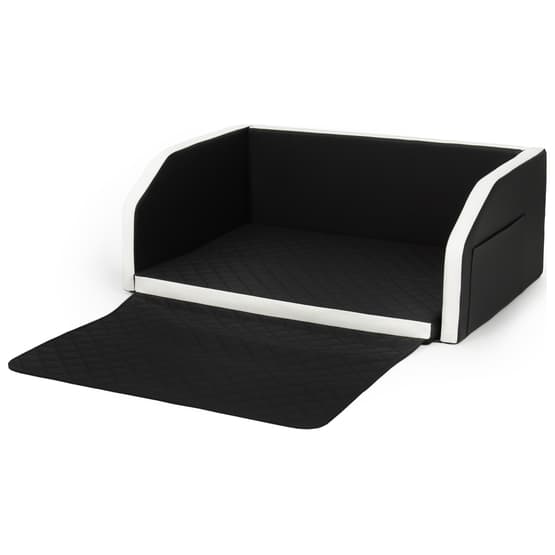 Hundsäng Transport - Peter - 100x70 Cm - Svart/Vit