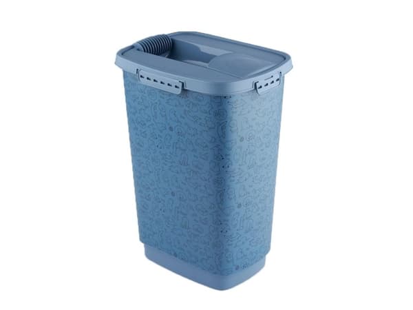 Rotho Cody, Lemmikkiruoan säilytysastia, Sininen, Kuva, Vapaasti seisova, 25 L, Irrotettava kansi
