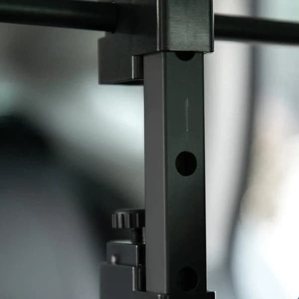 Rootz Dog Gate til støvlen - Nem at installere - Robust og dimensionsfastholdende - Stål - Sort - 150 x 9 x 124 cm