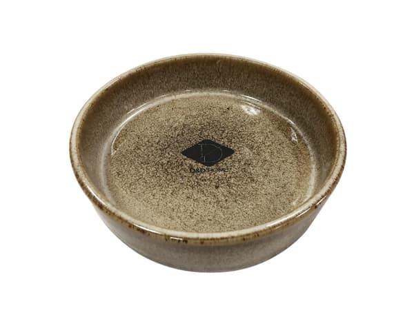 D&amp;D keramikskål Kat, Jasper, sand 13,5x13,5x4,5cm