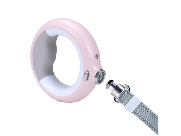 Doggy Village LUMINOUS Koppel - Robust 3-i-1-koppel med LED-ficklampa, färgat handtagsljus och dispensering för hygienpåsar för medelstora och stora