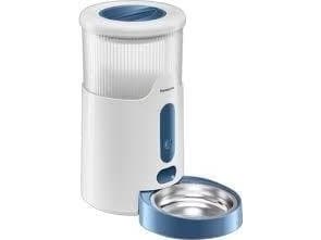 Panasonic CP-JNF01CW, Automatisk matdispenser for kjæledyr, Plast, Rustfritt stål, Hvit, Innendørs, Universell, 2,8 l