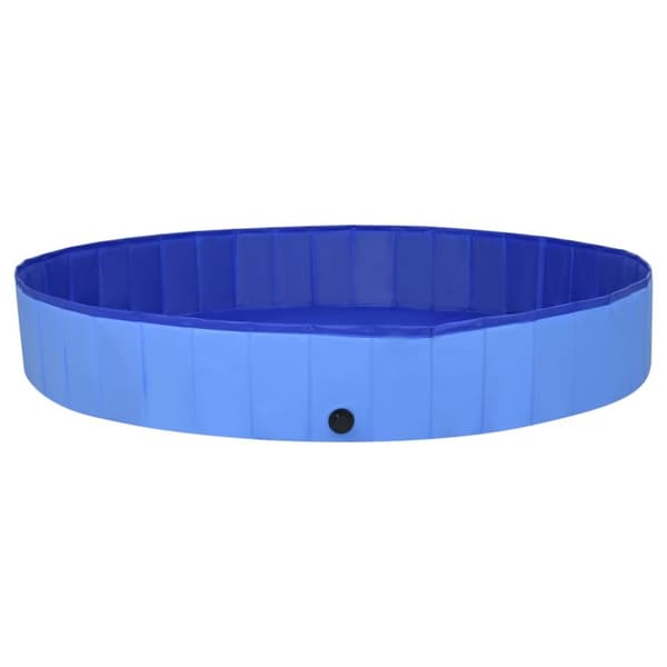 vidaXL foldbart hundebassin 200x30 cm PVC blå -  Tilbehør til hunde