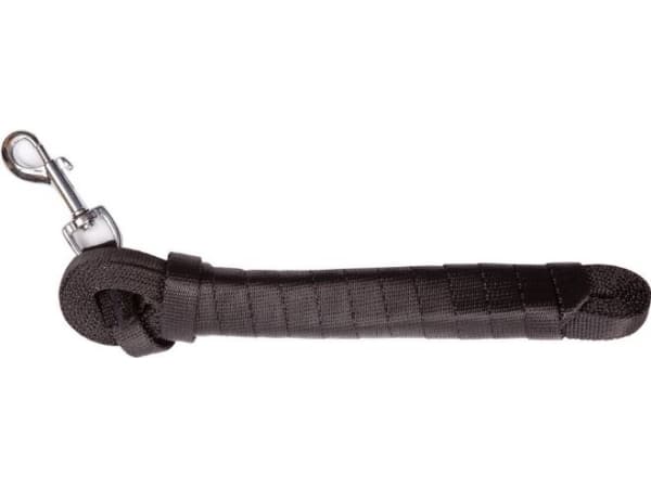 Dingo Leash laget av stylontape for trening, 20 mm x 10 m, svart