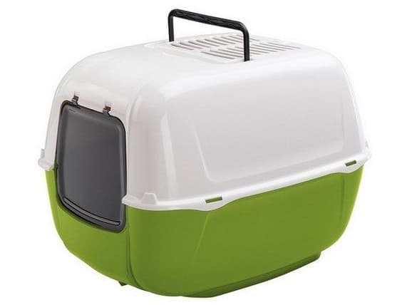 Ferplast Prima New Litter Box Vit och rödbrun