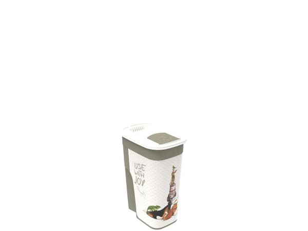 Rotho Flo, Oppbevaringsbeholder for kjæledyrsmat, Plast, Beige, Brun, Mønster, Frittstående, 4,1 l