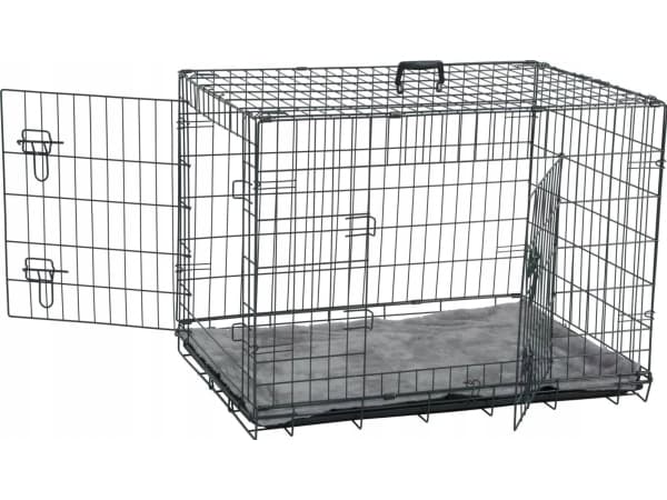 Zolux ZOLUX NOMAD 2in1 L - kennelbur med matta - för hund 91x60x66cm