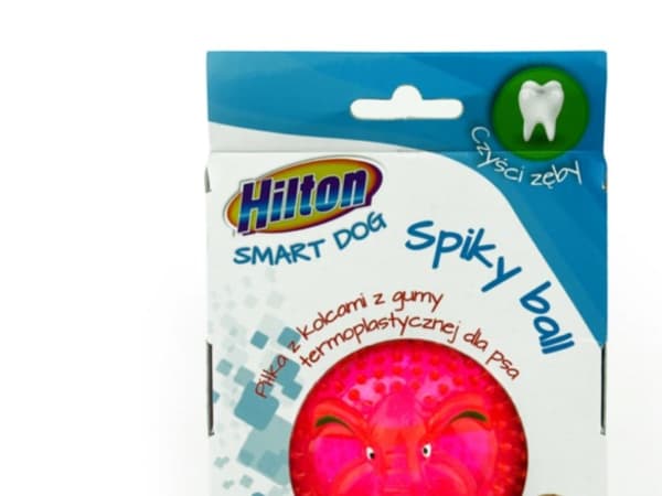 HILTON Dog spiky ball - Hundelegetøj - 8 cm