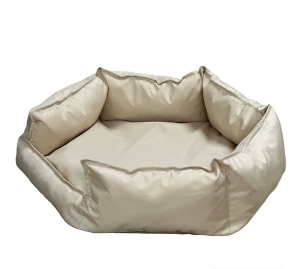 GO GIFT Hexagon beige XXL - seng til kæledyr - 90 x 63 x 16 cm