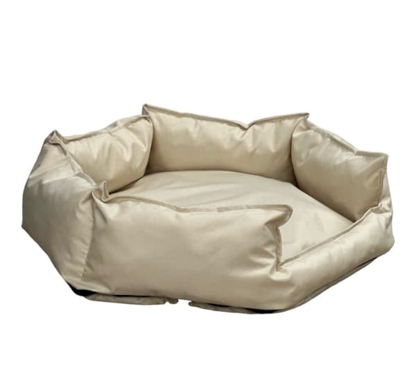 GO GIFT Hexagon beige XXL - seng til kæledyr - 90 x 63 x 16 cm