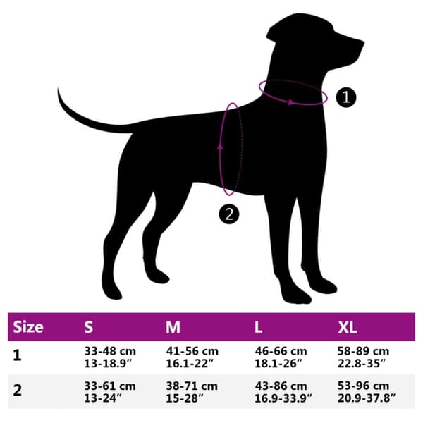 hundesele med refleksstriber str. S justerbar pink
