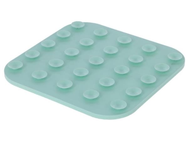 KERBL Slikmåtte til at sænke spisningen - turkis bakke, skål til hunde/katte - 20x20 cm