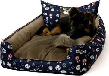 TRITON GO GIFT Crown Hund- och kattlya XXL - brun - 110x90x18 cm