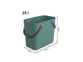 Miniatyrbilde 3 av 4: Rotho 1044505092WS, Handlenett, Grønn, Plast, 40 kg, Monokromatisk, 25 l