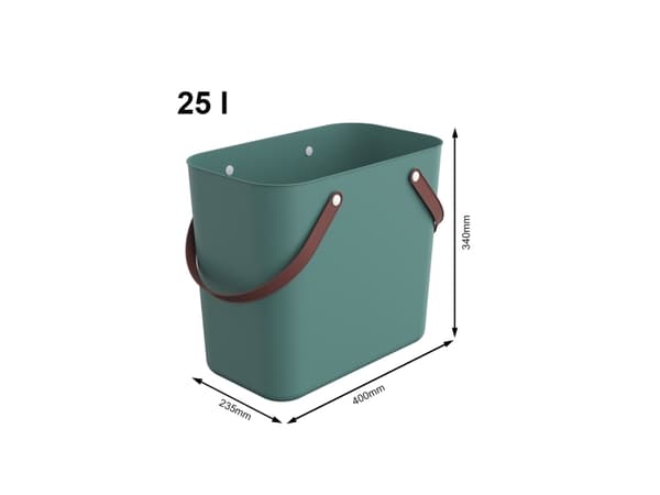 Rotho 1044505092WS, Handlenett, Grønn, Plast, 40 kg, Monokromatisk, 25 l