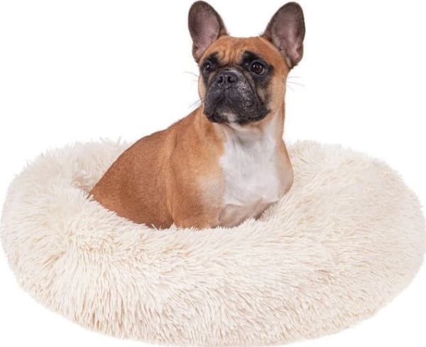 Springos Hundbädd 70cm, plysch kattbädd beige UNIVERSAL