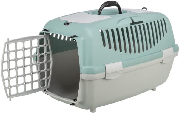 Trixie Capri 2 transport box, XS–S: 37×34×55 cm, light grey/sage