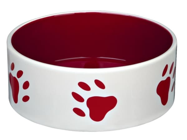 Trixie „Food" bowl, ceramic, 2.6 l/ø 25 cm, white/black