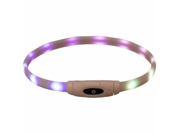 Trixie Flash light ring USB, silicone, XS–XL:65cm/16mm, multi-color
