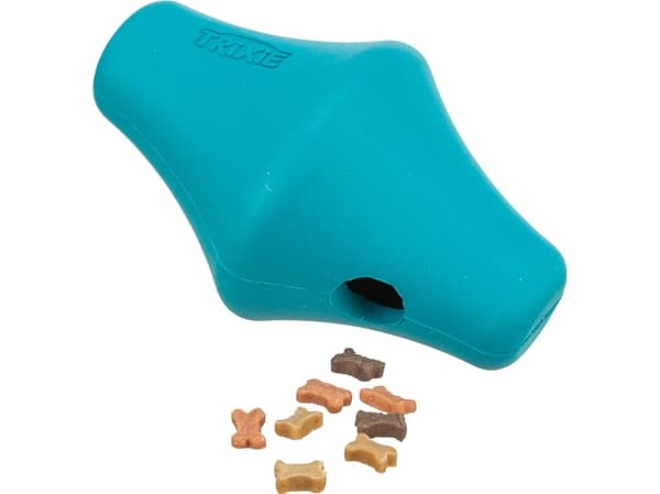 Trixie Snack-spinner, natural rubber, 12 cm, petrol