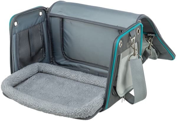 Trixie Vicky living and transport bag, 40 × 27 × 28 cm, grey
