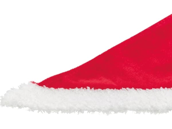 Trixie Xmas neckerchief, velvet look, 55 cm, red