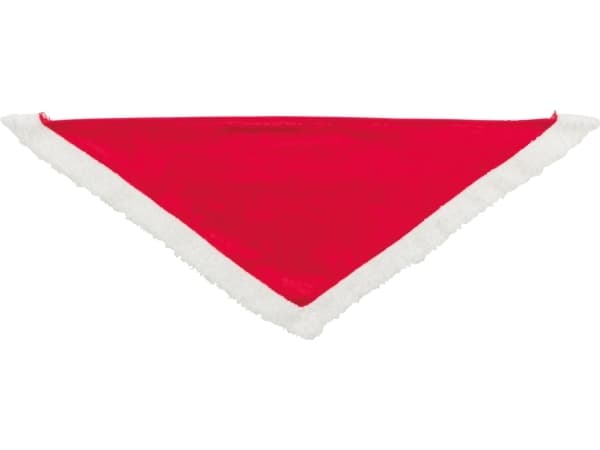 Trixie Xmas neckerchief, velvet look, 55 cm, red