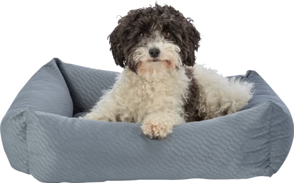 Trixie Alena bed, square, 80 × 60 cm, blue-grey