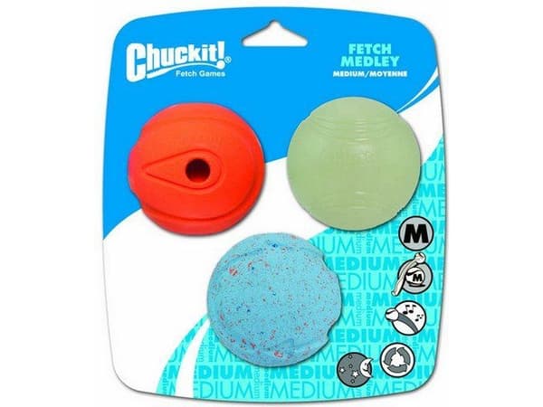 Chuckit! FETCH MEDLEY ASST MEDIUM 3PAK (520520)