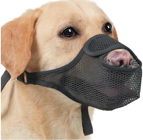 Åndbar hundesnude, justerbar nylon med mesh, sikker og skånsom til små og store hunde