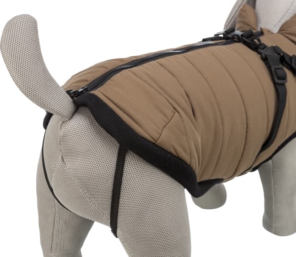 Trixie Pirou winter harness coat, S: 36 cm, sand