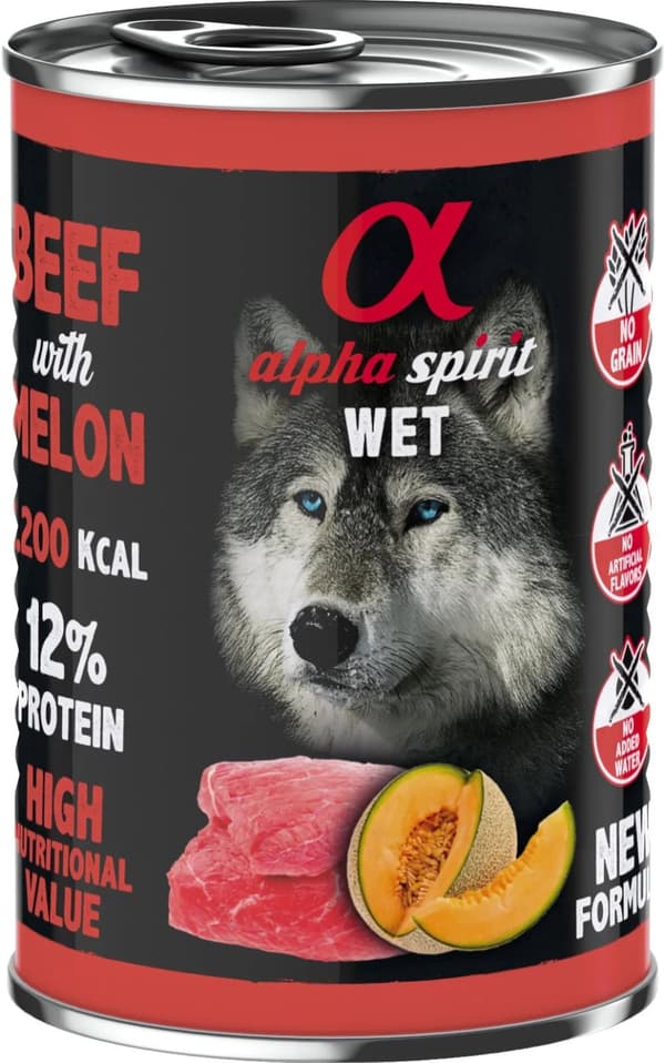 AlphaSpirit Beef with melon 400 g - (6 pk/ps)