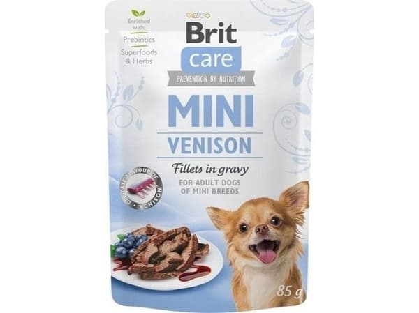 Brit Brit Care Mini Pouch VENISON -Mokra karma dla psa - 85g