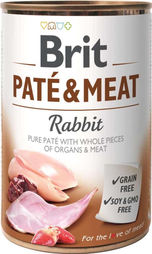 Brit Karma w puszce Pasztet z królika i mięso 400 g
