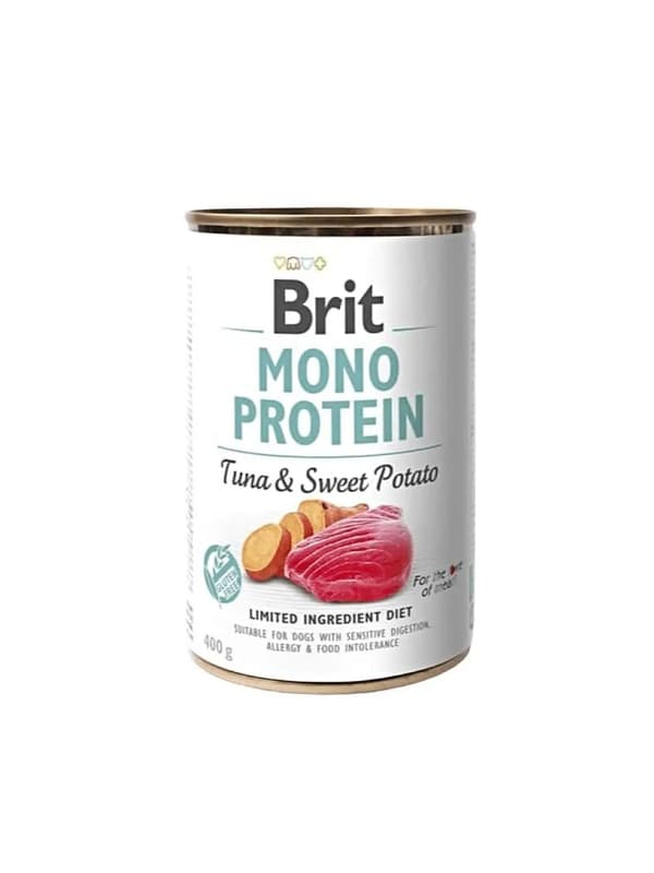 Brit Mono Protein Tuna & potato puszka 400g