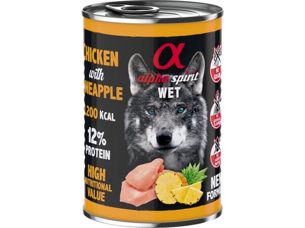 AlphaSpirit Chicken with pineapple 400 g - (6 pk/ps)