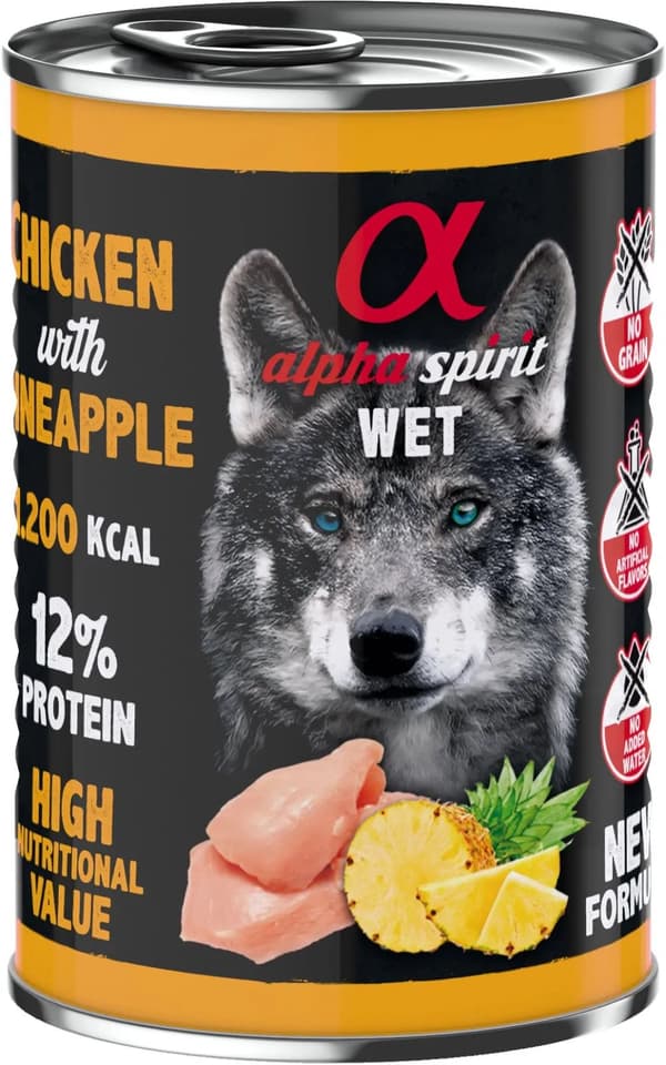 AlphaSpirit Chicken with pineapple 400 g - (6 pk/ps)