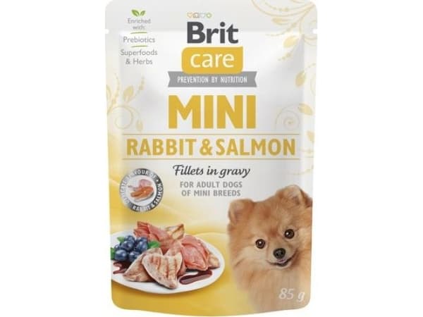 Brit Brit Care Mini Adult Rabbit Salmon Królik z Łososiem Dla Malych Ras 85 G