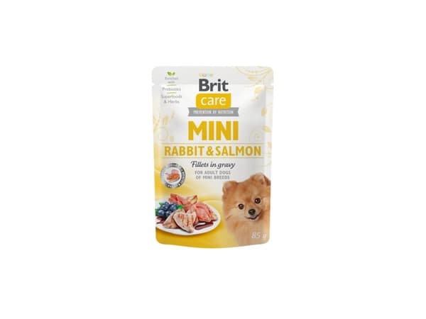 Brit Brit Care Mini Adult Rabbit Salmon Królik z Łososiem Dla Malych Ras 85 G