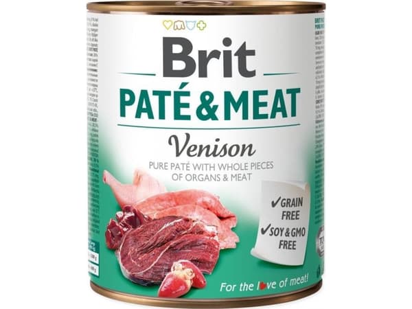 Brittisk burk PATE&amp;MEAT VENISON /6 800g