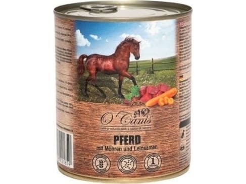 O-Canis hundfoder i burk - våtfoder - hästkött med potatis - 800 g