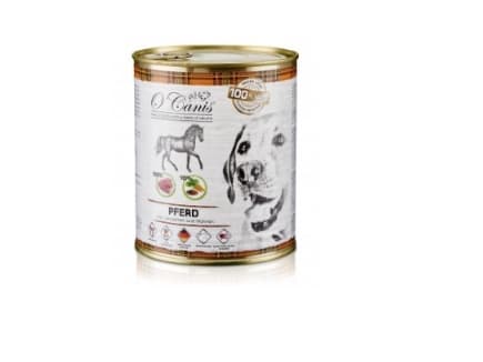 O-Canis hundfoder i burk - våtfoder - hästkött med potatis - 800 g