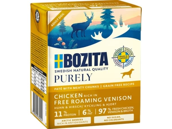 BOZITA Renodlad kyckling med vildsvinskött 370g