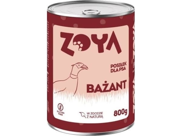 ZOYA Fasanburk - Våtfoder för hund - 800g