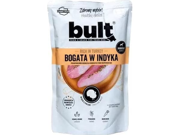 BULT Bult våt hundemat Kjøtt med kalkun 500g