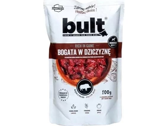 BULT Bult Märkä koiranruoka Jauheliha hirvenlihaa 100g