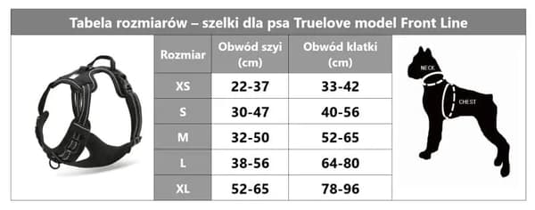 TrueLove Front Line -koiranvaljaat, oranssit Valitse koko: XL