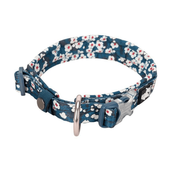 Blossom TrueLove Hundhalsband Marinblått och Vitt Välj storlek: M